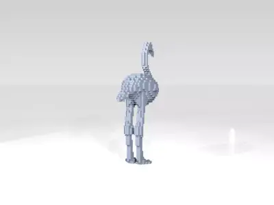 Flamingo Voxel 3D model