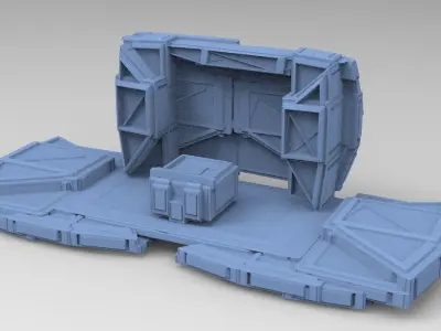 Nordor sci fi platform  3D model
