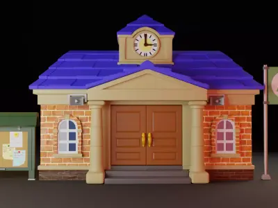 Animal Crossing Resident Services 3D model