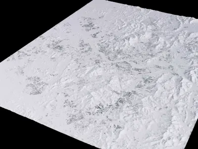 Seoul South Korea City Landscape 3D Model 3D model