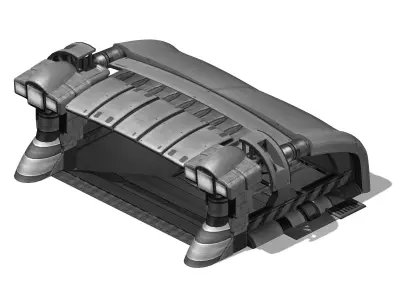 Space - Garage Entrance 02 3D model
