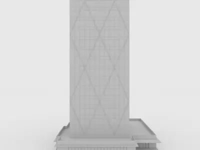 Tower 2 Low-poly 3D model