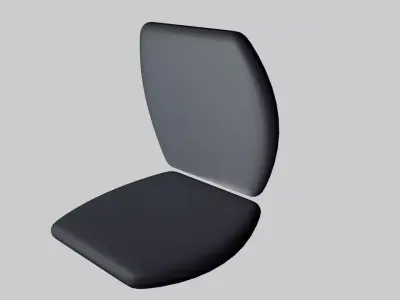 Basic stadium chair Low-poly 3D model