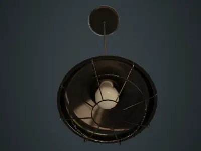 Hanging Lamp 1A Low-poly 3D model