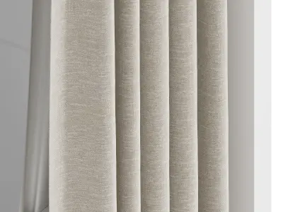 Shower Curtains set 07 3D model