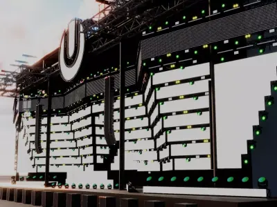 Ultra Music Festival 2019 Stage 3D model