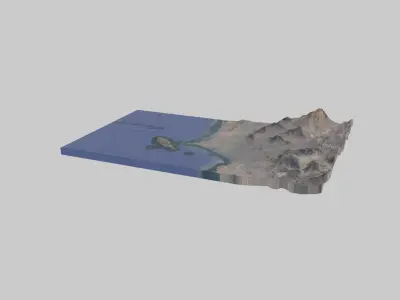 Callao City Low-poly 3D model