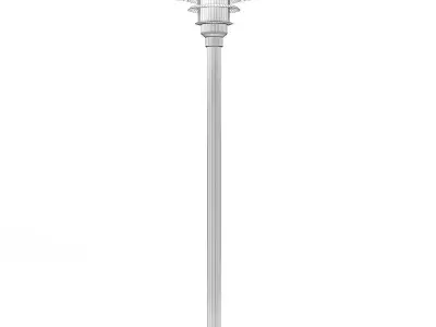 Standing Exterior Lamp 3D Model 3D model