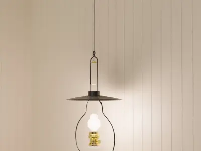 Pendant paraffin lamp 3D model