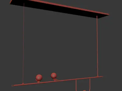 Yanzi Pendant Light 3D model