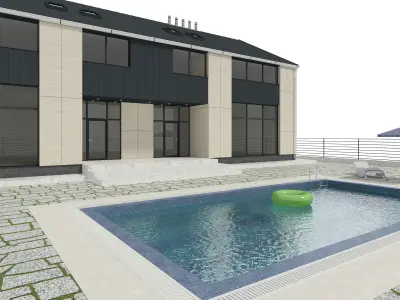 Villa House Building 3D model