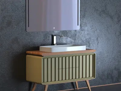 Vanity unit 001 Free 3D model