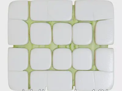 Smooth Cobblestone with Moss 3D model pack Low-poly 3D model