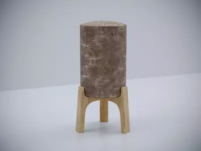 Bleu Nature drum stool 3D model