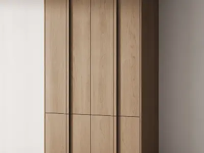 230 cabinet furniture 07 minimal wardrobe cupboard 03 3D model