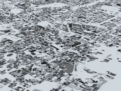 Palermo Streets and Buildings 3D model