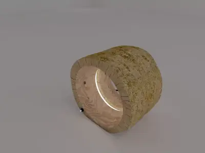 lampara tronco Low-poly 3D model