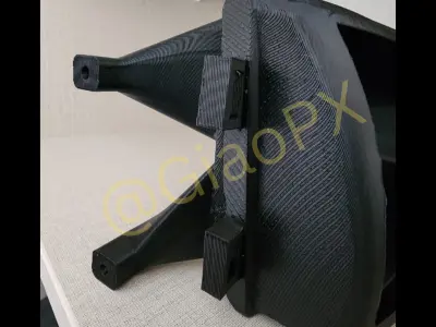 Mitsubishi Lancer Evolution Headlight Intake Big Opening 3D print model