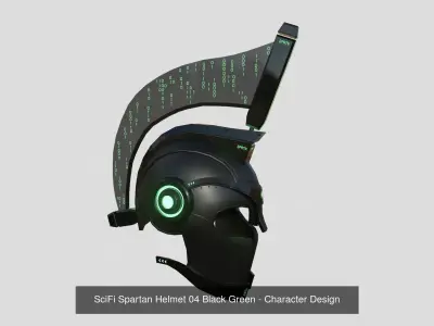 08 SciFi Spartan Helmet Collection - Character Design 3D Model Pack