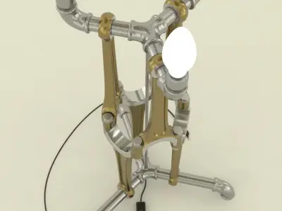 Industrial lamp delta 3D model