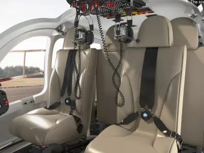  Eurocopter H145 Helicopter Rigged for Maya 