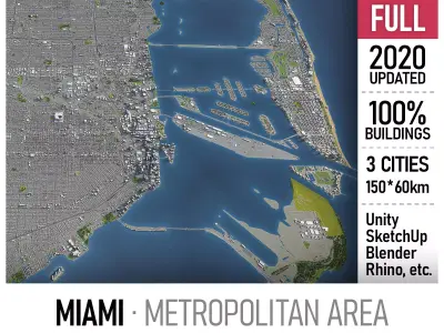 Miami 3D Model Pack