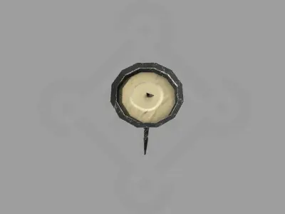 Viking Lamp  Oseberg Low-poly 3D model