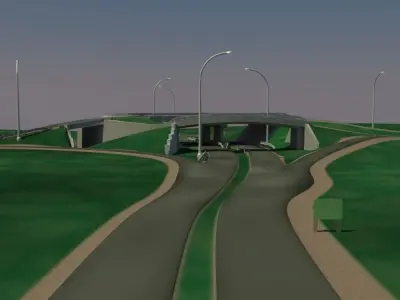 HighWay Overpass 3D model