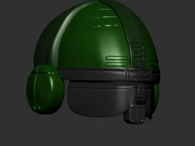 High quality scifi helmet high poly sculpt ver 4 3d printable 3D model