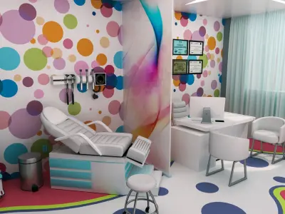MEDICAL SPACES-DOCTOR OFFICE-PEDIATRIC CLINIC 3D model