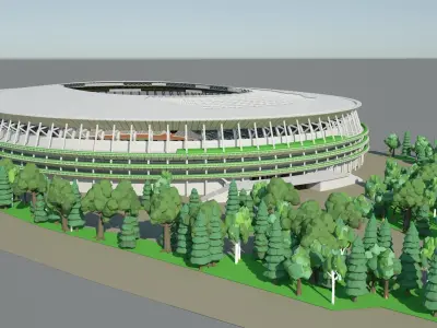 2020 Olympics Tokyo Stadium 3D model