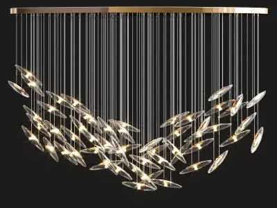 Murmuration hanging lamps 3D model