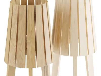 Ethimo WOODY Floor lamp 3D model