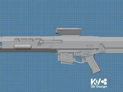 KV-Oblivion Jacks Rifle 1-12 scale 3D print model
