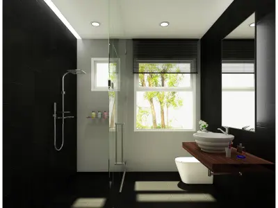 bathroom 2 designs 3D model