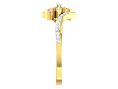Solitaire Engagement Ring 3dm STL OBJ FBX Render Details 3D print model buy