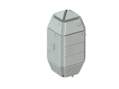 Sci Fi Object No 4416 Low Poly Low-poly 3D model