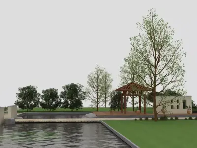 Zen Garden 3D model