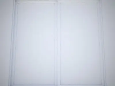 Modern architectural window horizontal slider 3D model