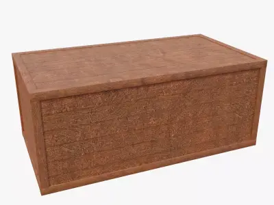 Crate wooden box 3D model