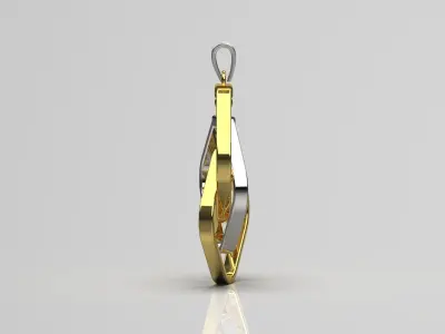gold pendant gp0107 3D print model