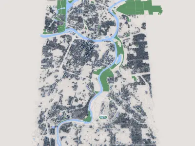 Sacramento City California 3D model