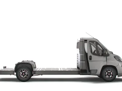 Fiat Ducato 3540 L4 PlatformCab HQInterior 2023 3D model