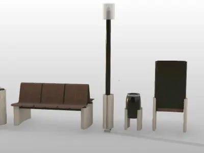 Urban Furniture Family 3D model