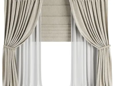 Curtain Set M43 3D model