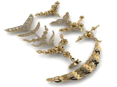 Unique 3D Women Pendant Elegance and Personal Style 3D print model