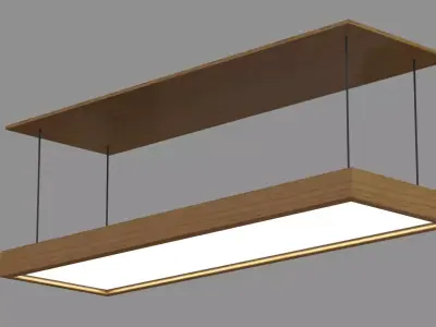 Wood lamp 3D model