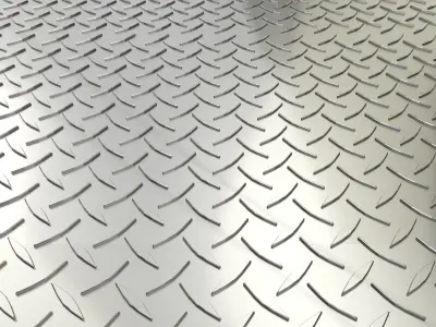 Diamond Plate 3D Model 3D model