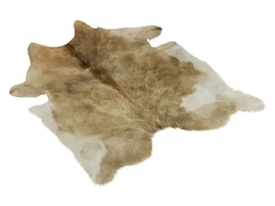 European Rug Cowhide 13 3D model