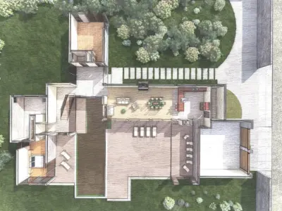 Casa Scene-villa-modern house 3D model